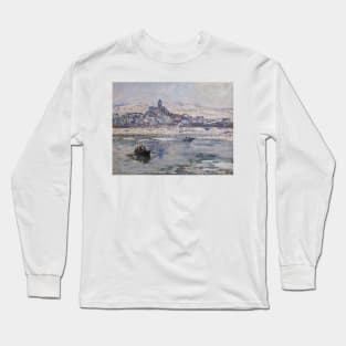 Vetheuil in Winter by Claude Monet Long Sleeve T-Shirt